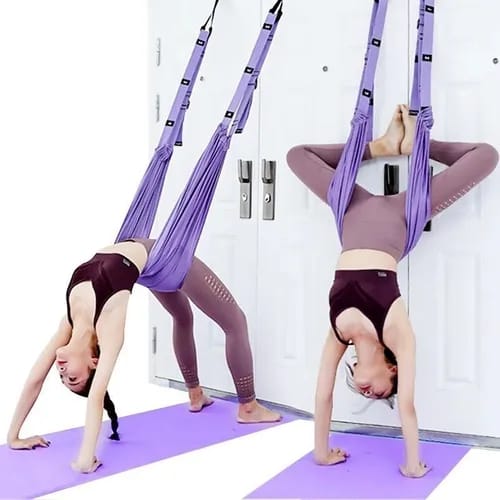 MQSS Columpio Tela Aeroyoga, Kit de Hamaca Yoga Aéreo Antigravedad Swing  Sling Inversión para Pilates Gimnasia con 440lb Carga con Eslinga y  Bolsablue : : Deportes y aire libre